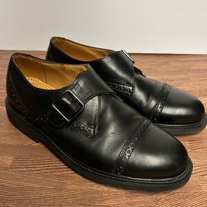 Florsheim Comfortech Black Leather Double Monk Strap Dress Shoes Men’s 8 Vibram